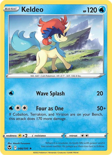 Keldeo - SWSH12: Silver Tempest Pokémon trading card