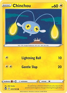 Chinchou - SWSH12: Silver Tempest (SWSH12) #051/195 - Common Pokémon Trading Card