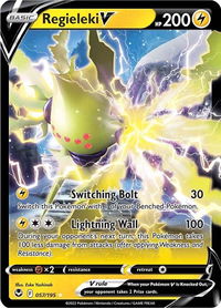 Regieleki V - SWSH12: Silver Tempest (SWSH12) #057/195 - Ultra Rare Pokémon Trading Card