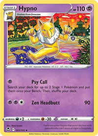 Hypno - SWSH12: Silver Tempest (SWSH12) #061/195 - Uncommon Pokémon Trading Card
