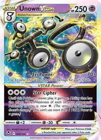 Unown VSTAR - SWSH12: Silver Tempest (SWSH12) #066/195 - Ultra Rare Pokémon Trading Card