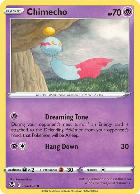 Chimecho - SWSH12: Silver Tempest Pokémon trading card
