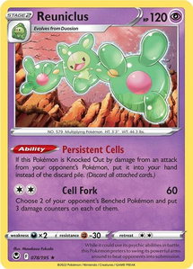 Reuniclus - SWSH12: Silver Tempest (SWSH12) #078/195 - Holo Rare Pokémon Trading Card