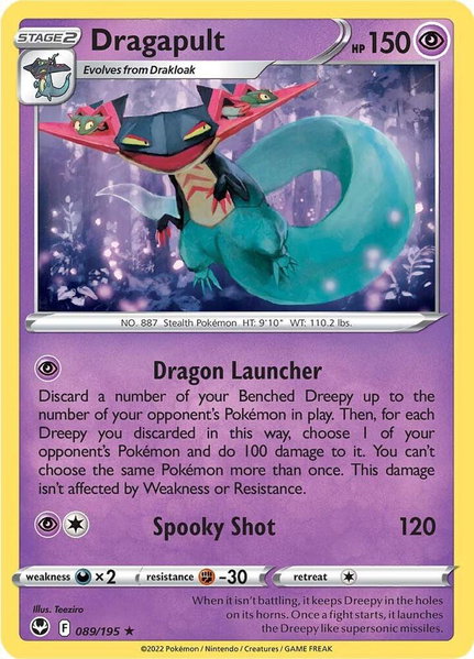 Dragapult - SWSH12: Silver Tempest Pokémon trading card