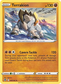Terrakion - SWSH12: Silver Tempest (SWSH12) #097/195 - Holo Rare Pokémon Trading Card