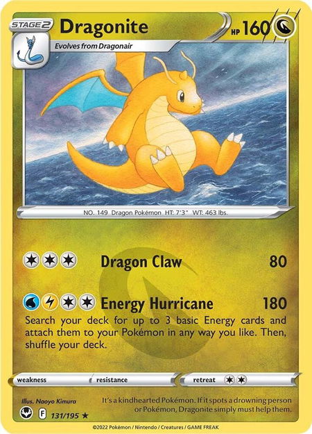 Dragonite - SWSH12: Silver Tempest Pokémon trading card
