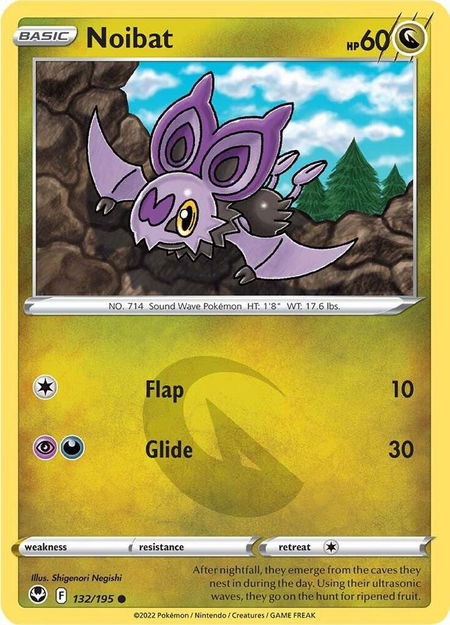 Noibat - SWSH12: Silver Tempest Pokémon trading card