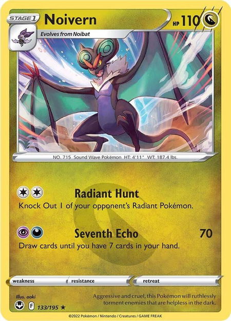 Noivern - SWSH12: Silver Tempest Pokémon trading card