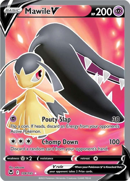 Mawile V (Full Art) trading card from SWSH12: Silver Tempest Mawile V (Full Art) - SWSH12: Silver Tempest Pokémon trading card
