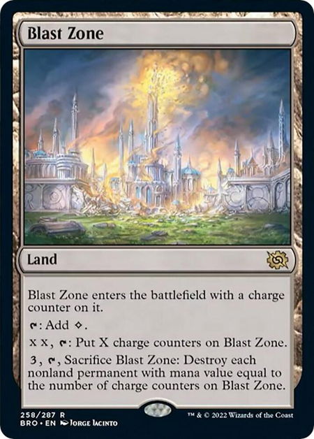 Blast Zone - The Brothers' War Magic: The Gathering trading card