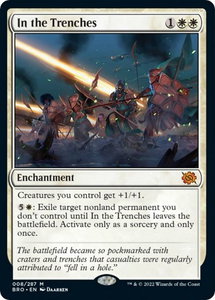 In the Trenches - The Brothers' War (BRO) #8 - Mythic Rare Magic: The Gathering Trading Card