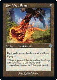 Swiftfoot Boots - The Brothers' War: Retro Frame Artifacts (BRR) #58 - Uncommon Magic: The Gathering Trading Card