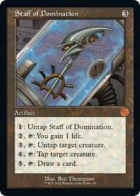 Staff of Domination - The Brothers' War: Retro Frame Artifacts (BRR) #56 - Mythic Magic: The Gathering Trading Card