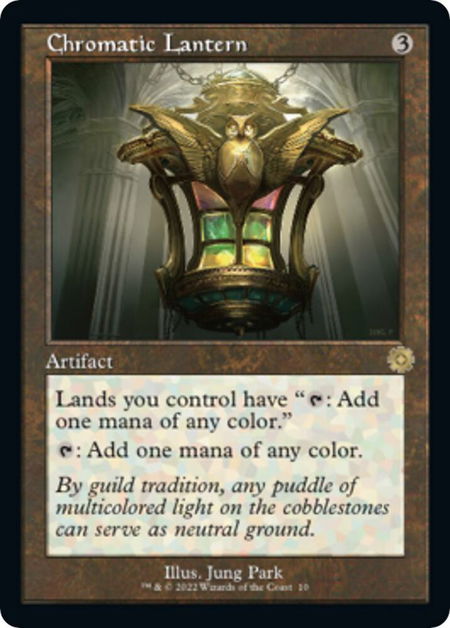 Chromatic Lantern trading card from The Brothers' War: Retro Frame Artifacts Chromatic Lantern - The Brothers' War: Retro Frame Artifacts Magic: The Gathering trading card