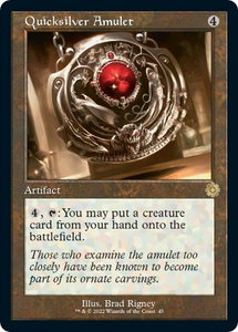 Quicksilver Amulet - The Brothers' War: Retro Frame Artifacts (BRR) #45 - Rare Magic: The Gathering Trading Card