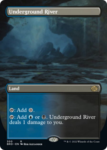 Underground River (Borderless) - The Brothers' War Magic: The Gathering trading card