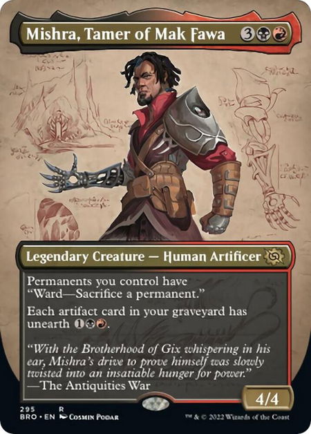 Mishra, Tamer of Mak Fawa (Borderless) - The Brothers' War Magic: The Gathering trading card