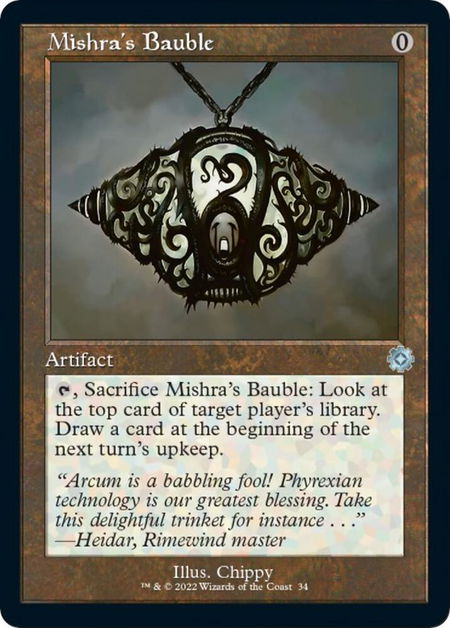 Mishra's Bauble trading card from The Brothers' War: Retro Frame Artifacts Mishra's Bauble - The Brothers' War: Retro Frame Artifacts Magic: The Gathering trading card