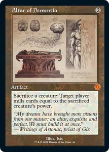 Altar of Dementia (Schematic) - The Brothers' War: Retro Frame Artifacts (BRR) #66 - Mythic Rare Magic: The Gathering Trading Card