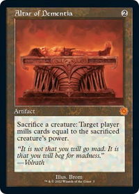 Altar of Dementia - The Brothers' War: Retro Frame Artifacts (BRR) #3 - Mythic Magic: The Gathering Trading Card