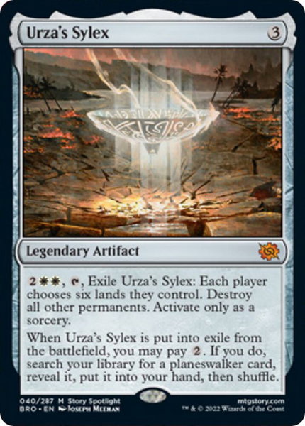 Urza's Sylex trading card from The Brothers' War Urza's Sylex - The Brothers' War Magic: The Gathering trading card