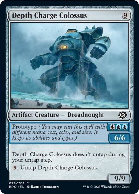 Depth Charge Colossus - The Brothers' War Magic: The Gathering trading card