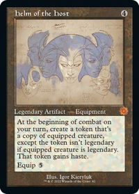 Helm of the Host (Schematic) - The Brothers' War: Retro Frame Artifacts (BRR) #82 - Mythic Magic: The Gathering Trading Card