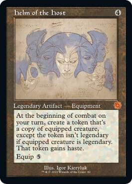 Helm of the Host (Schematic) trading card from The Brothers' War: Retro Frame Artifacts Helm of the Host (Schematic) - The Brothers' War: Retro Frame Artifacts Magic: The Gathering trading card