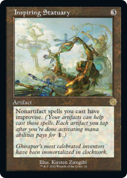 Inspiring Statuary trading card from The Brothers' War: Retro Frame Artifacts Inspiring Statuary - The Brothers' War: Retro Frame Artifacts Magic: The Gathering trading card