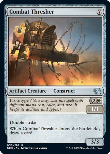 Combat Thresher - The Brothers' War Magic: The Gathering trading card