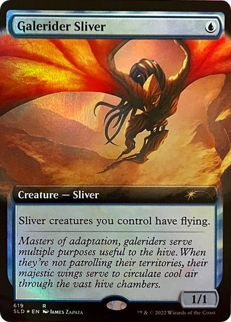 Galerider Sliver (Extended Art) trading card from Secret Lair Drop Series Galerider Sliver (Extended Art) - Secret Lair Drop Series Magic: The Gathering trading card