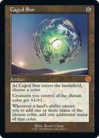 Caged Sun - The Brothers' War: Retro Frame Artifacts (BRR) #9 - Mythic Magic: The Gathering Trading Card