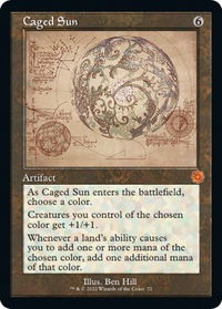 Caged Sun (Schematic) - The Brothers' War: Retro Frame Artifacts (BRR) #72 - Mythic Magic: The Gathering Trading Card