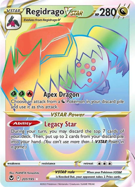 Regidrago VSTAR (Secret) - SWSH12: Silver Tempest Pokémon trading card