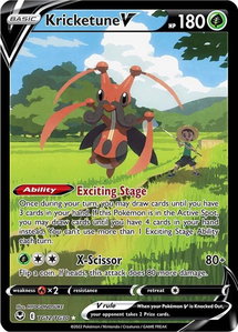 Kricketune V - SWSH12: Silver Tempest Trainer Gallery (SWSH12: TG) #TG12/TG30 - Ultra Rare Pokémon Trading Card