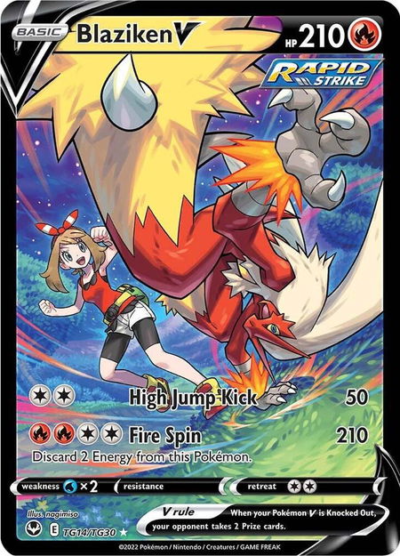 Blaziken V - SWSH12: Silver Tempest Trainer Gallery Pokémon trading card