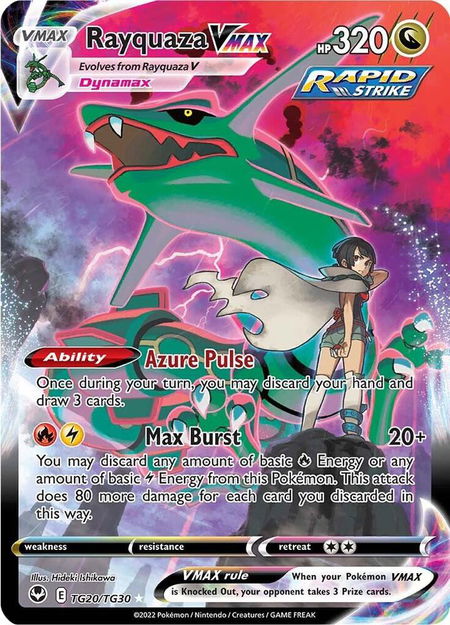 Rayquaza VMAX - SWSH12: Silver Tempest Trainer Gallery Pokémon trading card
