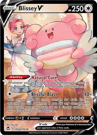 Blissey V - SWSH12: Silver Tempest Trainer Gallery (SWSH12: TG) #TG22/TG30 - Ultra Rare Pokémon Trading Card