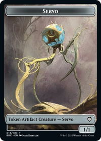 Servo // Powerstone Double-Sided Token - Commander: The Brothers' War (BRC) #13 // 7 - Token Magic: The Gathering Trading Card