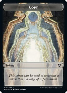 Copy // Inkling Double-Sided Token - Commander: The Brothers' War (BRC) #1 // 7 - Token Magic: The Gathering Trading Card
