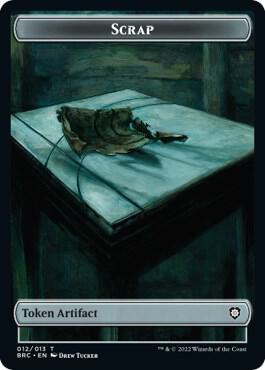 Scrap // Powerstone Double-Sided Token - Commander: The Brothers' War Magic: The Gathering trading card