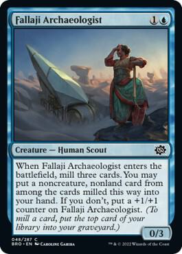 Fallaji Archaeologist - The Brothers' War Magic: The Gathering trading card