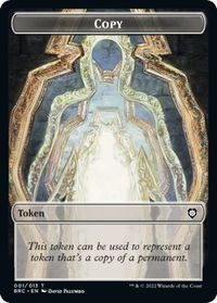 Copy // Thopter (006) Double-Sided Token - Commander: The Brothers' War (BRC) #1 // 6 - Token Magic: The Gathering Trading Card