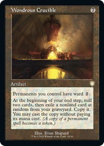 Wondrous Crucible (Retro Frame) - Commander: The Brothers' War (BRC) #20 - Rare Magic: The Gathering Trading Card