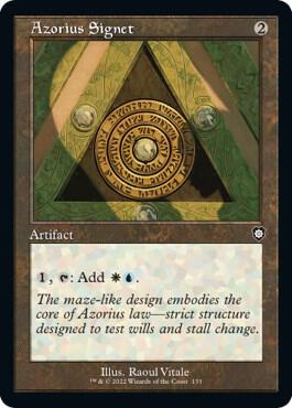 Azorius Signet (Retro Frame) - Commander: The Brothers' War Magic: The Gathering trading card