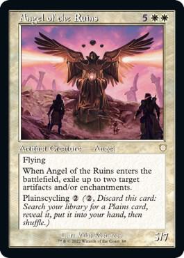 Angel of the Ruins (Retro Frame) trading card from Commander: The Brothers' War Angel of the Ruins (Retro Frame) - Commander: The Brothers' War Magic: The Gathering trading card
