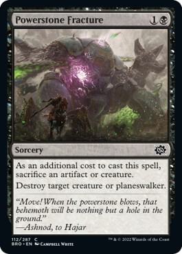 Powerstone Fracture - The Brothers' War Magic: The Gathering trading card