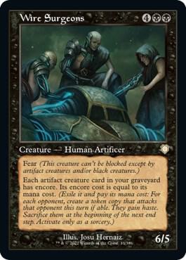 Wire Surgeons (Retro Frame) trading card from Commander: The Brothers' War Wire Surgeons (Retro Frame) - Commander: The Brothers' War Magic: The Gathering trading card