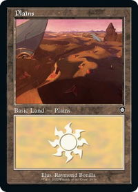 Plains (29) (Retro Frame) - Commander: The Brothers' War (BRC) #29 - Land Magic: The Gathering Trading Card