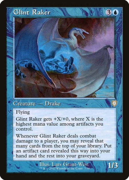 Glint Raker (Retro Frame) - Commander: The Brothers' War Magic: The Gathering trading card